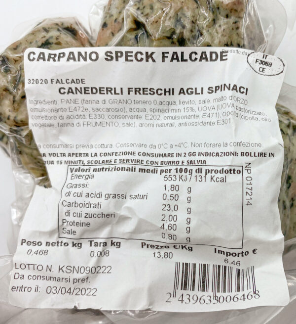 Canederli Freschi agli Spinaci - Image 3
