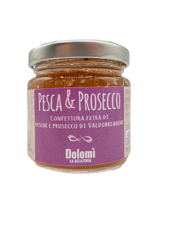 Confettura Extra Pesca e Prosecco gr 200